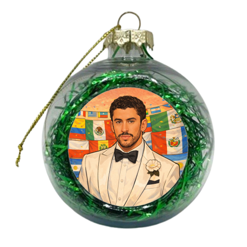 Latino Bunny - xmas bauble by Ms Doodle