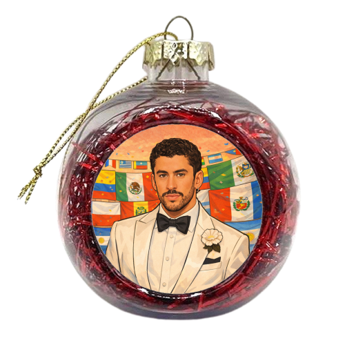 Latino Bunny - xmas bauble by Ms Doodle