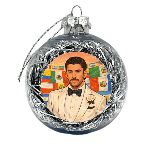 Latino Bunny - xmas bauble by Ms Doodle