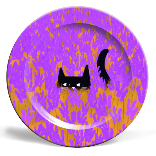 Lavender Field - ceramic dinner plate by The Paper Tail