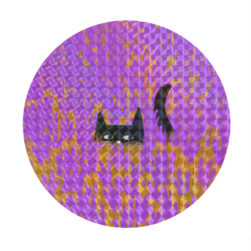 Lavender Field - Circle Sticker by The Paper Tail