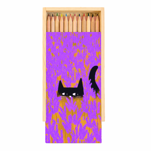 Lavender Field - Coloured Pencils with Box by The Paper Tail