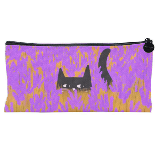 Lavender Field - flat pencil case by The Paper Tail