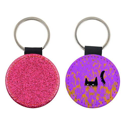 Lavender Field - keyring by The Paper Tail