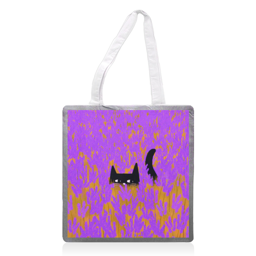 Lavender Field - printed canvas tote bag by The Paper Tail
