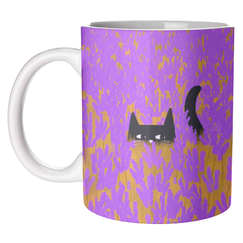 Lavender Field - unique mug by The Paper Tail