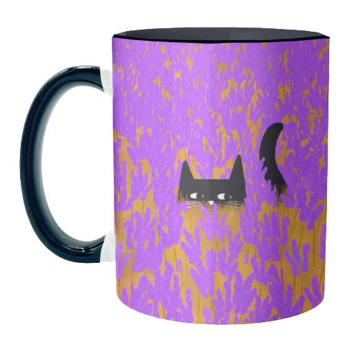 Lavender Field - unique mug by The Paper Tail