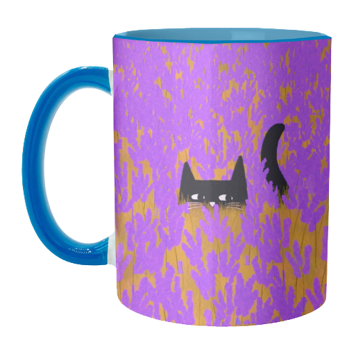 Lavender Field - unique mug by The Paper Tail