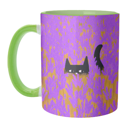 Lavender Field - unique mug by The Paper Tail