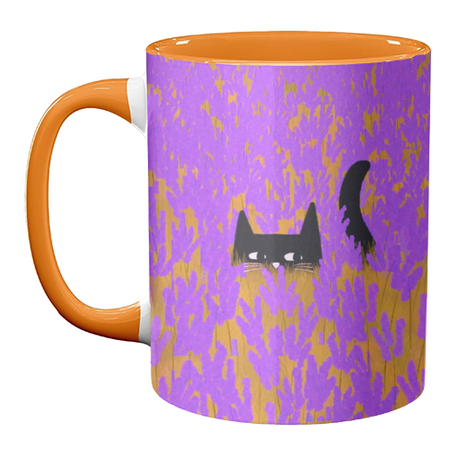 Lavender Field - unique mug by The Paper Tail