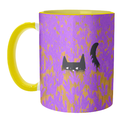 Lavender Field - unique mug by The Paper Tail