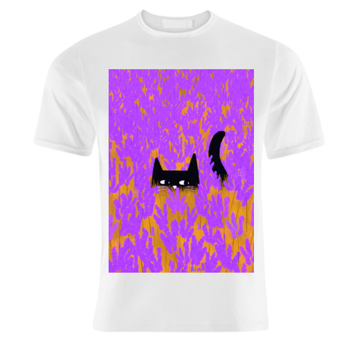Lavender Field - unique t shirt by The Paper Tail