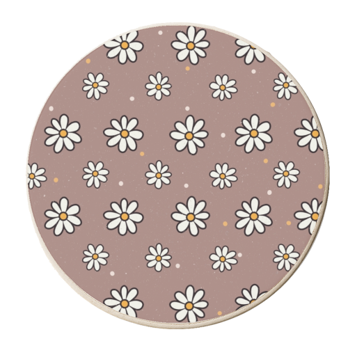 Lazy Daisy - personalised beer coaster by The Girl Next Draw