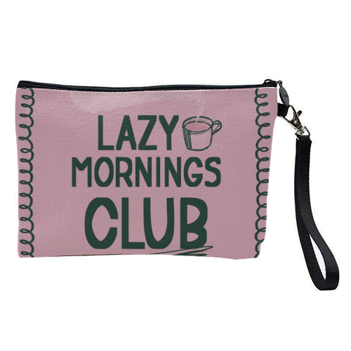 Lazy Mornings club - pretty makeup bag by Giddy Kipper