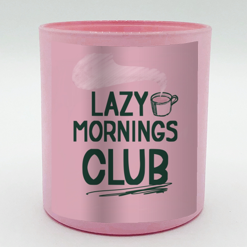 Lazy Mornings club - scented candle by Giddy Kipper