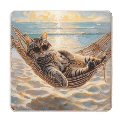 Lazy Summer Days - personalised beer coaster by DejaReve