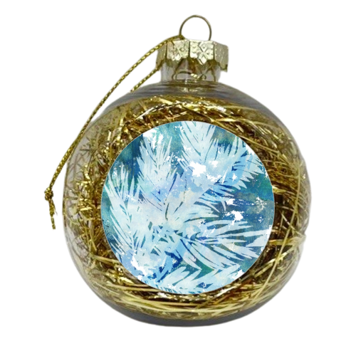 Leaf in the Sea - xmas bauble by Hannah Lynne Ali
