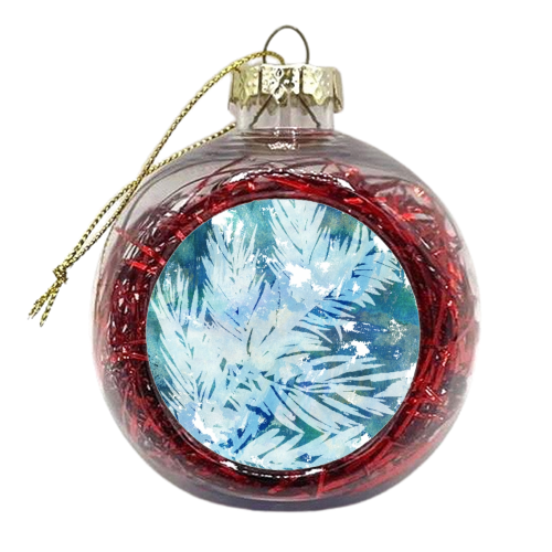 Leaf in the Sea - xmas bauble by Hannah Lynne Ali