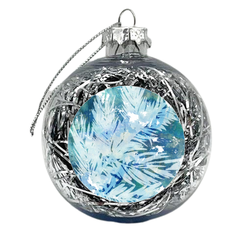 Leaf in the Sea - xmas bauble by Hannah Lynne Ali