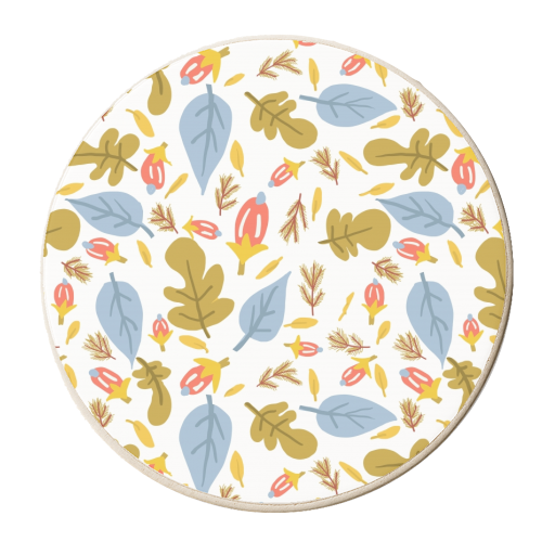 Leaflets - personalised beer coaster by Uma Prabhakar Gokhale