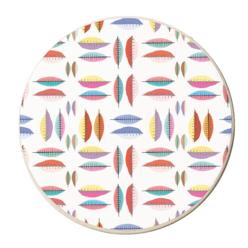 leafs - personalised beer coaster by Victoria Kortekaas