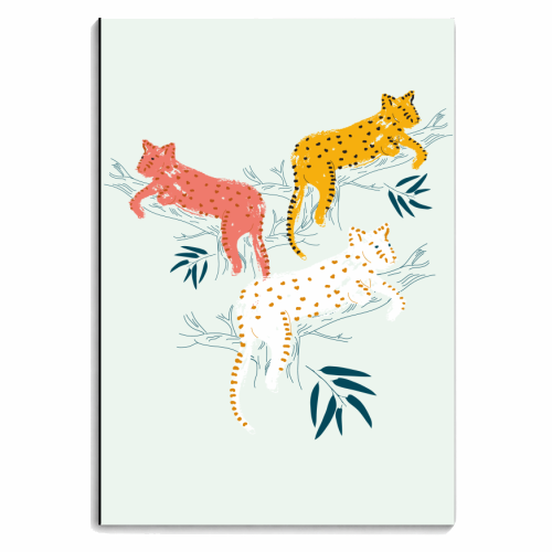Leaping Lepoards - personalised A4, A5, A6 notebook by Michelle Walker