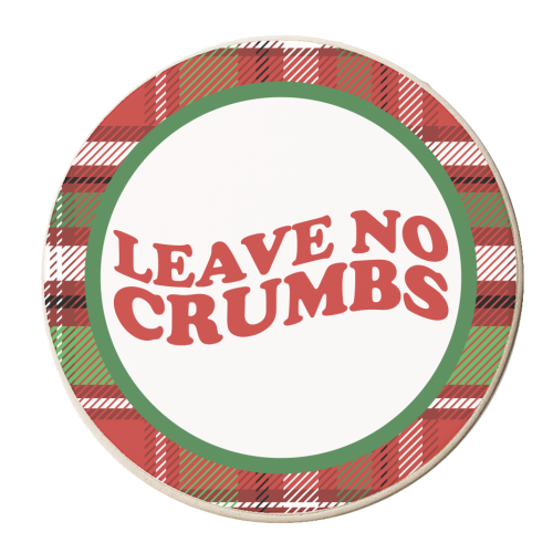 Leave No Crumbs - personalised beer coaster by AbiGoLucky