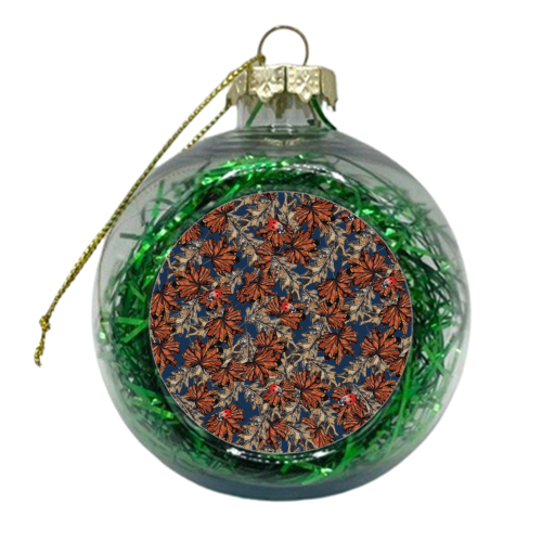 Leaves and ladies - xmas bauble by Louisa Heseltine