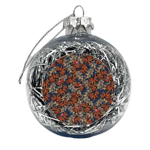 Leaves and ladies - xmas bauble by Louisa Heseltine
