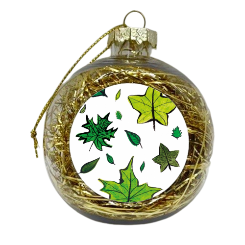 Leaves - xmas bauble by Loren Harrison
