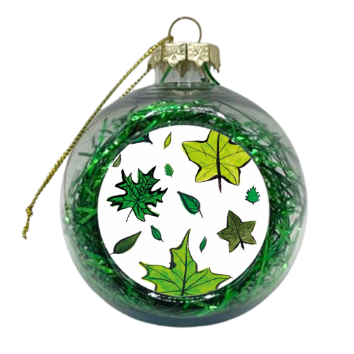 Leaves - xmas bauble by Loren Harrison