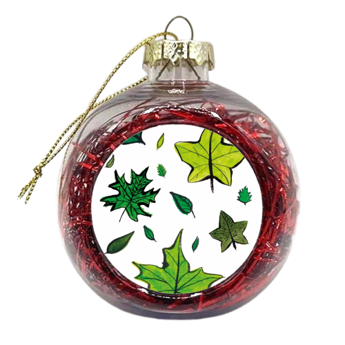 Leaves - xmas bauble by Loren Harrison