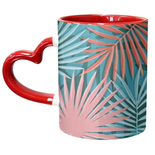Leaves - unique mug by Vitor Costa