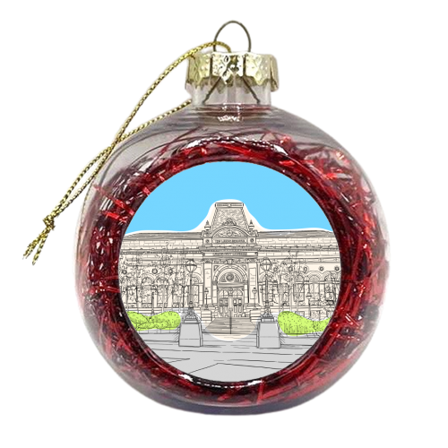 Leeds City Museum Illustration - xmas bauble by Adam Regester