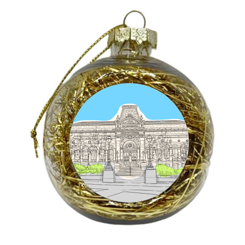 Leeds City Museum Illustration - xmas bauble by Adam Regester