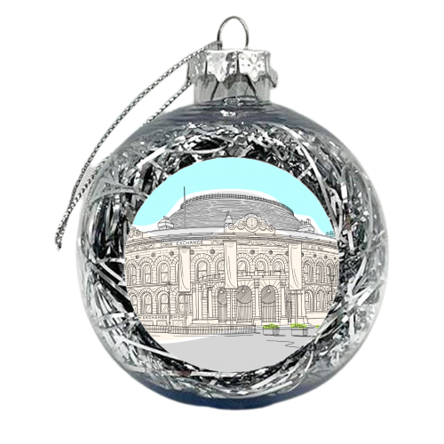 Leeds Corn Exchange (West Yorkshire) Illustration - xmas bauble by Adam Regester