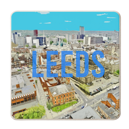 LEEDS - personalised beer coaster by AP