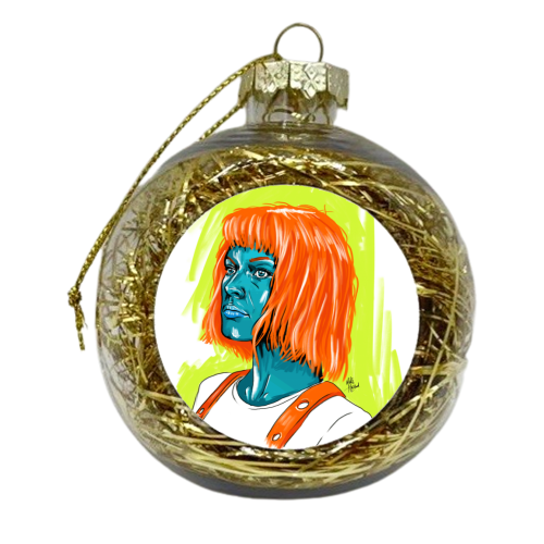 Leeloo - xmas bauble by Mike Hazard