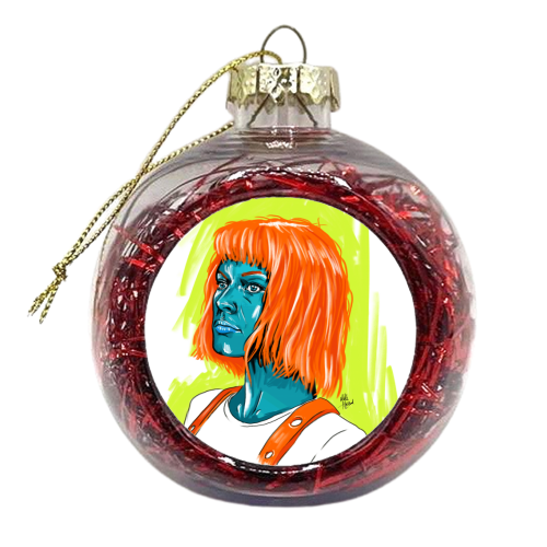Leeloo - xmas bauble by Mike Hazard