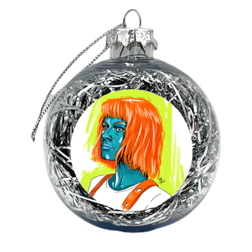 Leeloo - xmas bauble by Mike Hazard