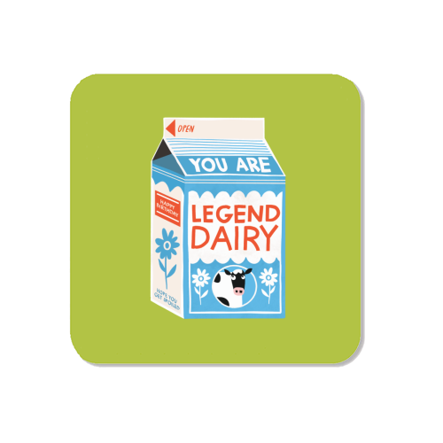 Legend Dairy Funny Milk Cow Design - Magnet by AbiGoLucky