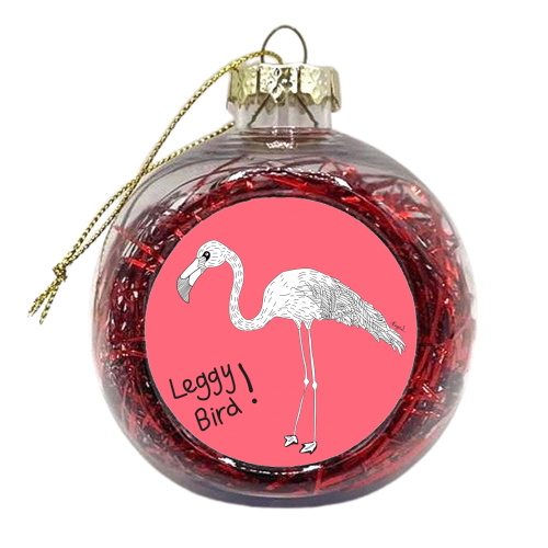 Leggy Bird - xmas bauble by Casey Rogers