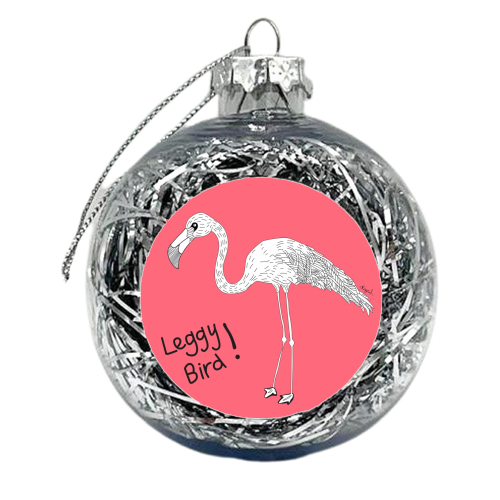 Leggy Bird - xmas bauble by Casey Rogers