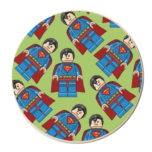 lego superman - personalised beer coaster by ainsley wilson