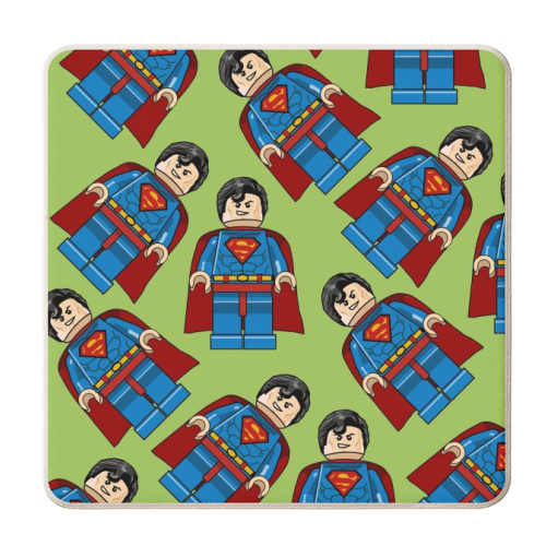 lego superman - personalised beer coaster by ainsley wilson