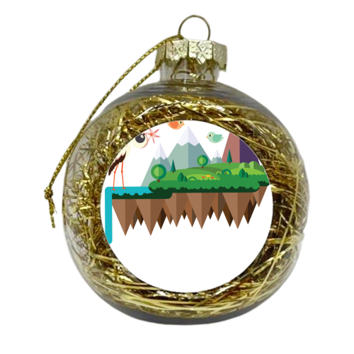 Lella the stork - xmas bauble by Alessandro Aru