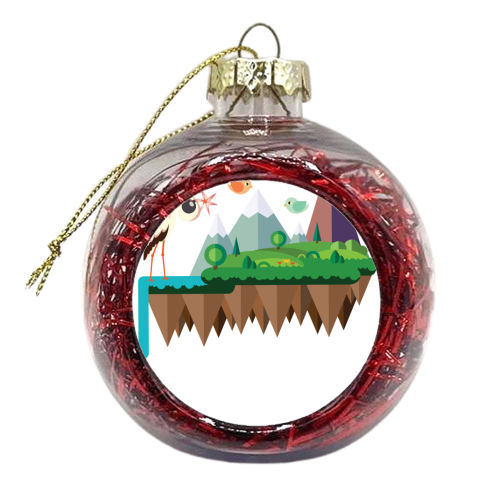 Lella the stork - xmas bauble by Alessandro Aru