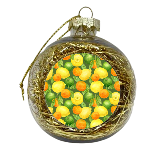 lemon and orange - xmas bauble by Anastasios Konstantinidis