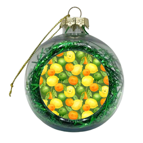 lemon and orange - xmas bauble by Anastasios Konstantinidis