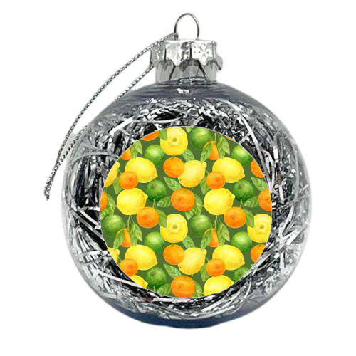lemon and orange - xmas bauble by Anastasios Konstantinidis